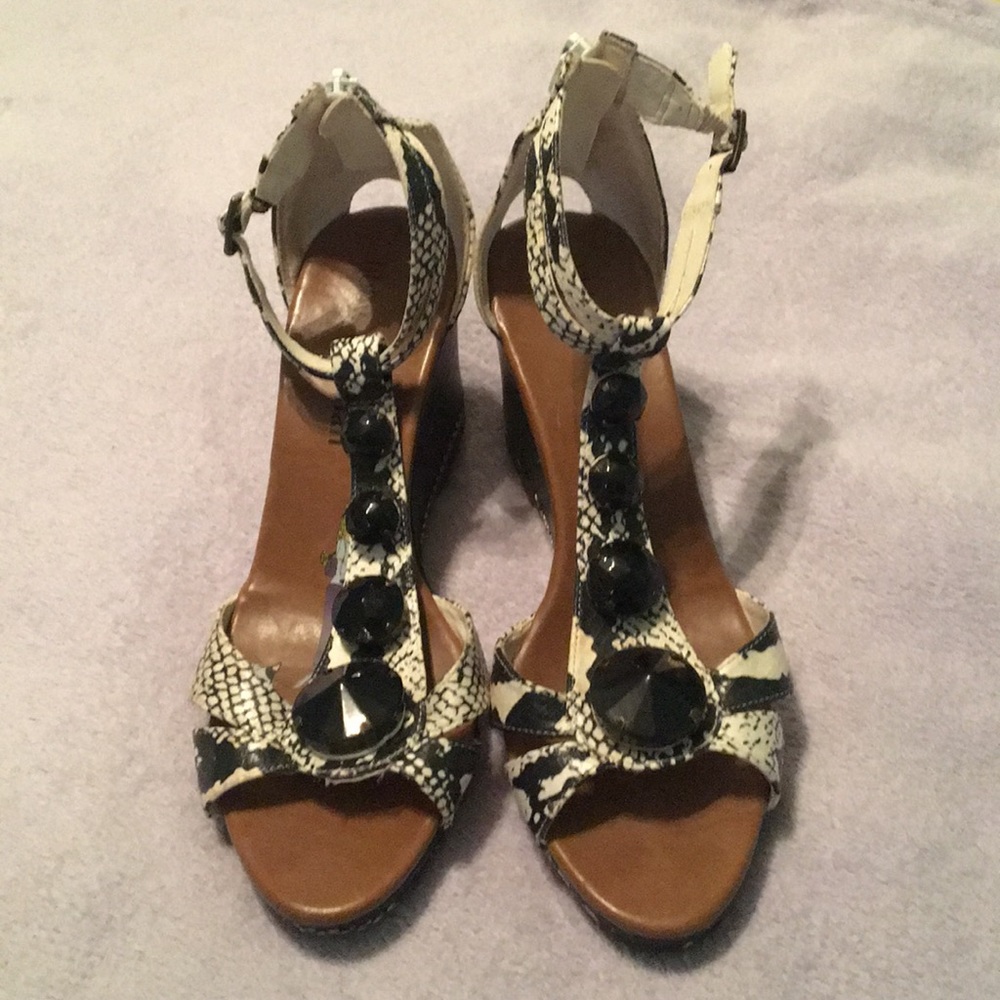 Wedge heels. Hardly worn